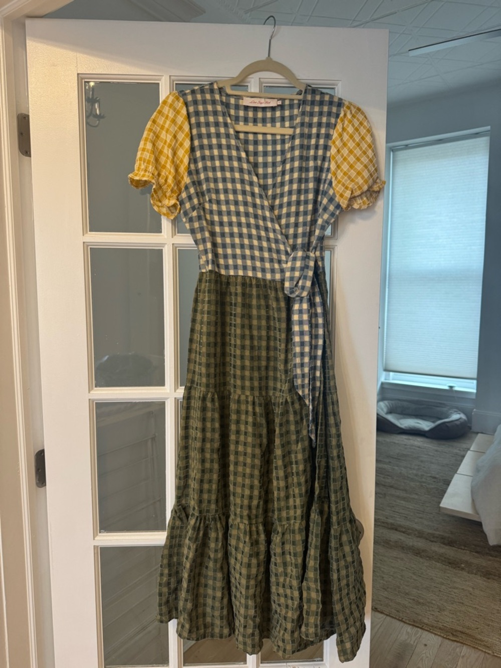 Lisa Says Gah Plaid Wrap Maxi Dress